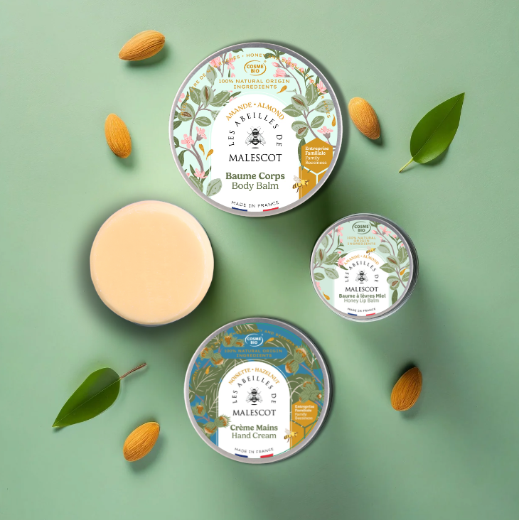 Ökologischer Honig-Lippenbalsam mit Mandelduft