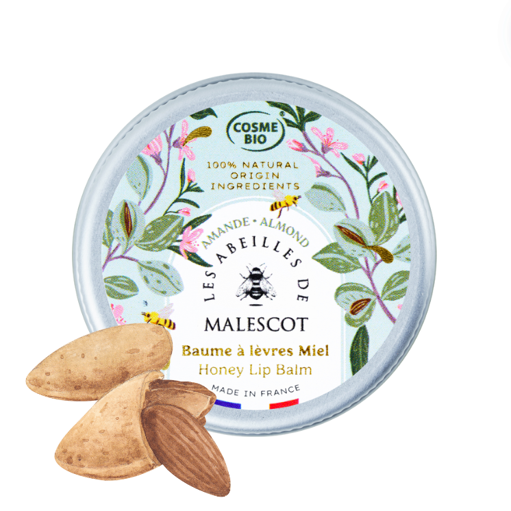 Ökologischer Honig-Lippenbalsam mit Mandelduft