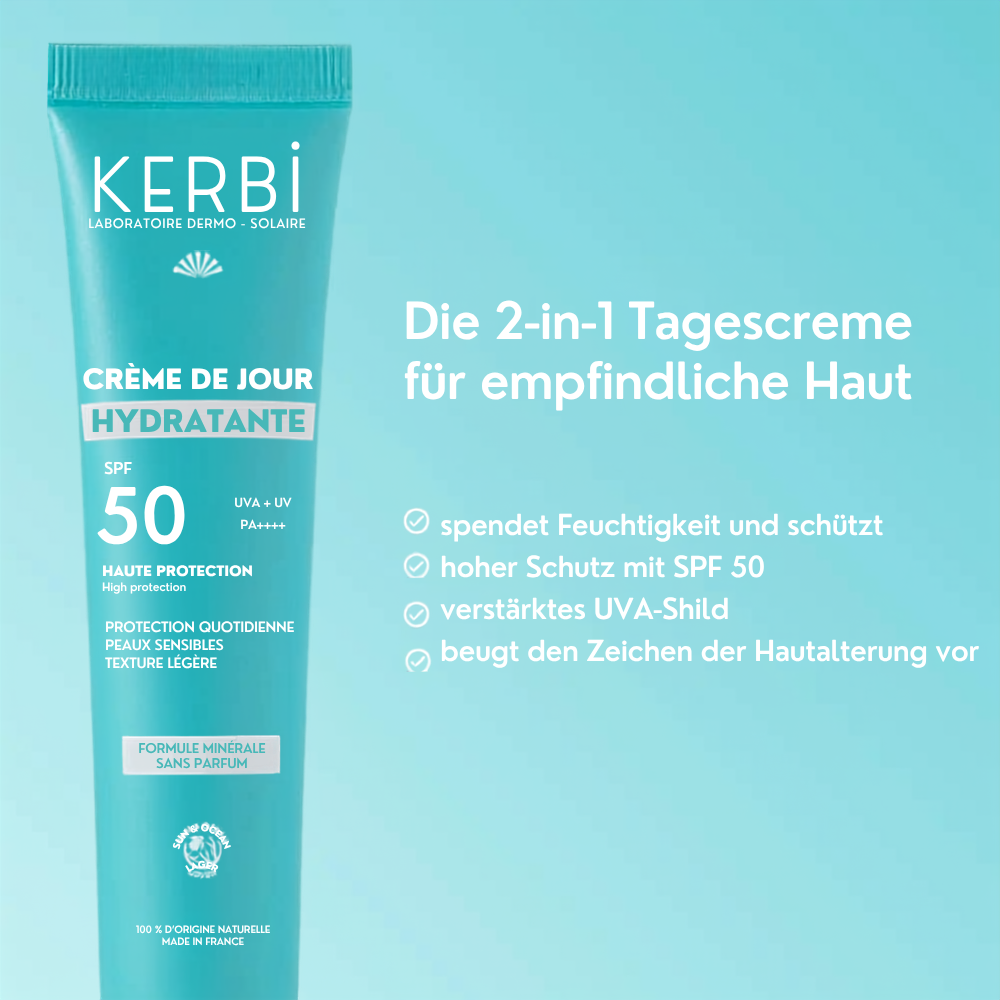 Feuchtigkeitsspendende Tagescreme SPF 50
