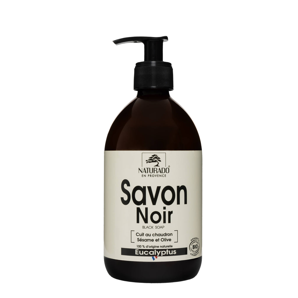 Ecocert Bio-Flüssigseife Schwarz Eukalyptus 500 ml