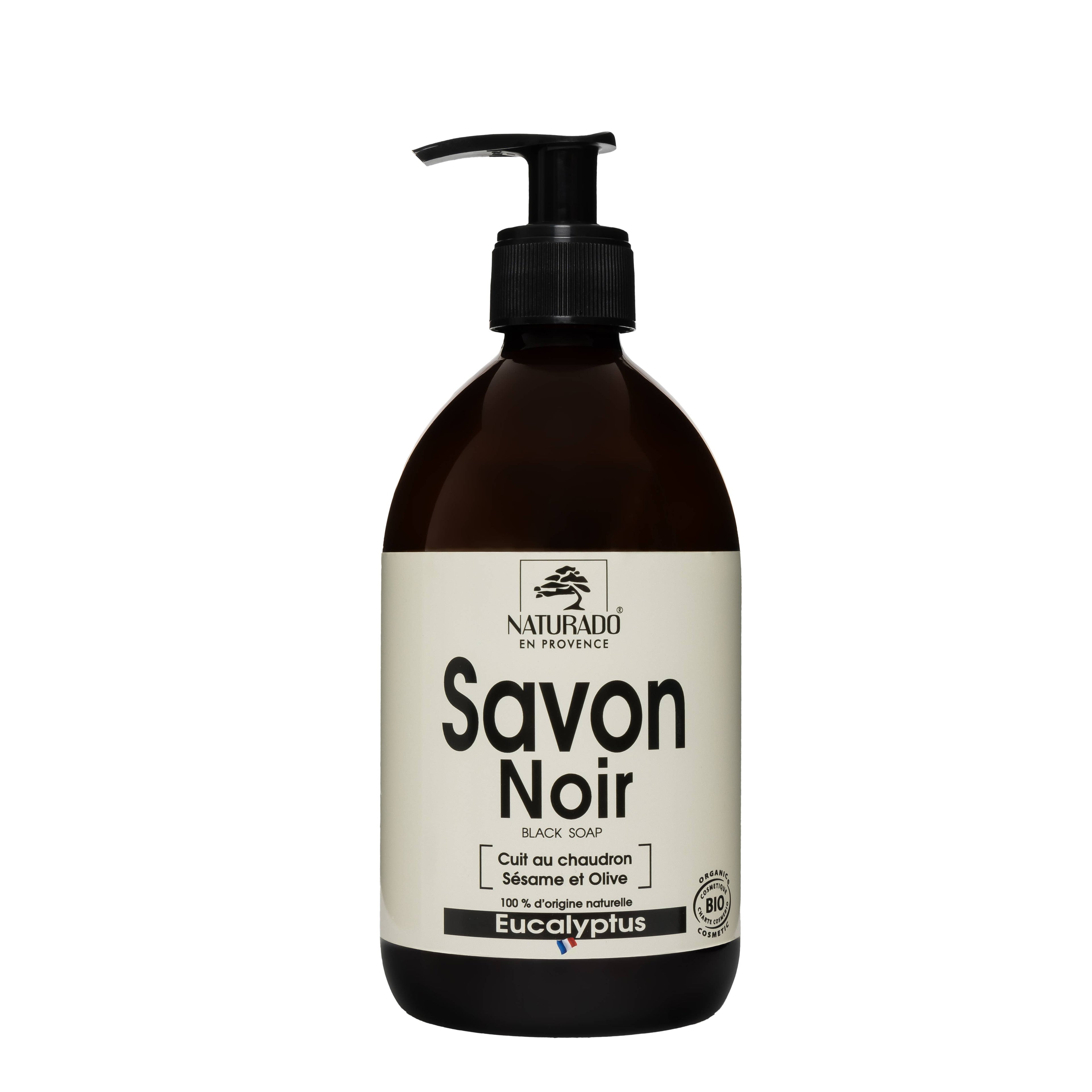 Ecocert Bio-Flüssigseife Schwarz Eukalyptus 500 ml
